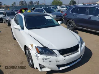2011 Lexus IS 250 with VIN JTHBF5C27B5138799, listed as a IAAI auction lot 42452559 with 111,605 mi miles and . Bid and sale history available at DreamBid. Image 1.