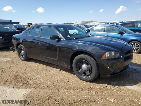 2014 Dodge Charger Police with VIN 2C3CDXAGXEH213891, listed as a Copart auction lot 54361395 with 156,063 mi miles and Non Repairable. Bid and sale history available at carsss.com. Image 4.