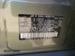 2018 Subaru Outback Touring with VIN 4S4BSETC9J3309970, listed as a Copart auction lot 64523005 with 76,583 mi miles and Salvage title. Bid and sale history available at DreamBid. Image 14.