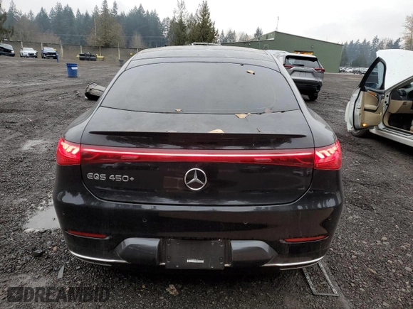 2022 Mercedes-Benz EQS with VIN W1KCG2DB4NA001112, listed as a Copart auction lot 75272123 with 16,783 mi miles. Bid and sale history available at carsss.com. Image 6.