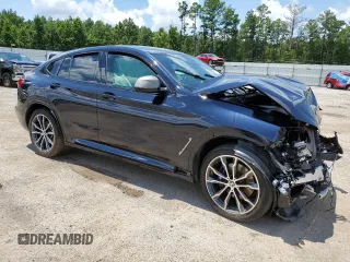 2019 BMW X4 M40i with VIN 5UXUJ5C58KLJ64129, listed as a Copart auction lot 62015753 with 0 mi miles. Bid and sale history available at carsss.com. Image 4.