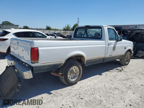 1995 Ford F-150 with VIN 1FTEF15H3SLA24271, listed as a Copart auction lot 73594834 with 0 mi miles and Clean Title. Bid and sale history available at carsss.com. Image 3.