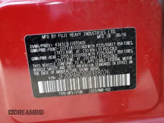2016 Subaru Crosstrek Premium z VIN JF2GPABC0G8318026, wystawiony jako Copart lot #49287915 z przebiegiem 86 002 mil mil oraz Szkoda całkowita • Salvage title. Historia ofert i sprzedaży dostępna na DreamBid. Obrazek 14.