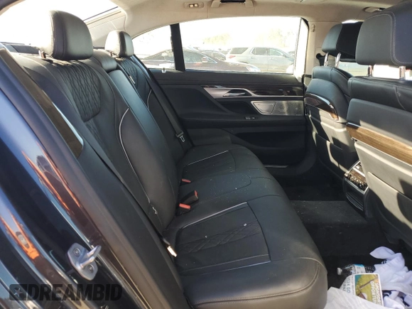 2019 BMW 7 Series 750i xDrive with VIN WBA7F2C55KB240777, listed as a Copart auction lot 76840504 with 38,250 mi miles and Salvage title. Bid and sale history available at DreamBid. Image 10.