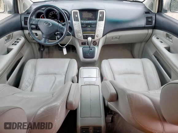2006 Lexus RX 400h with VIN JTJGW31U762000555, listed as a Copart auction lot 54873185 with 191,579 mi miles and Salvage title. Bid and sale history available at DreamBid. Image 8.