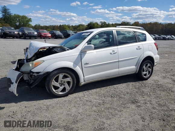 2005 Pontiac Vibe with VIN 5Y2SL63835Z417815, listed as a Copart auction lot 75458364 with 0 mi miles and Salvage Title. Bid and sale history available at carsss.com. Image 1.