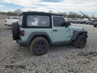 2024 Jeep Wrangler Sport S z VIN 1C4PJXAG4RW313496, wystawiony jako Copart lot #49688305 z przebiegiem 13 304 mil mil oraz Szkoda całkowita • Salvage title. Historia ofert i sprzedaży dostępna na DreamBid. Obrazek 3.