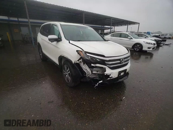 2016 Honda Pilot EX-L with VIN 5FNYF5H79GB030321, listed as a Copart auction lot 45589745 with Not Provided miles and Salvage Title. Bid and sale history available at DreamBid. Image 11.