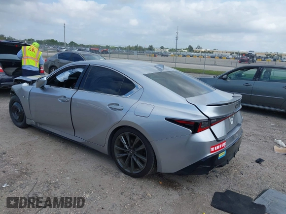 2022 Lexus IS 350 F Sport z VIN JTHGZ1B24N5049106, wystawiony jako IAAI lot #42072738 z przebiegiem 31 072 mil mil oraz . Historia ofert i sprzedaży dostępna na DreamBid. Obrazek 3.