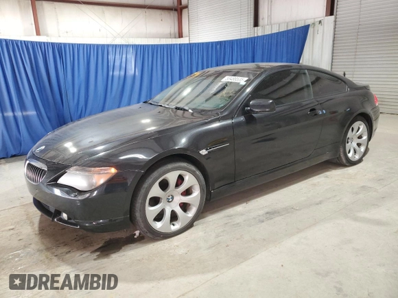 2006 BMW 6 Series 650Ci with VIN WBAEH13406CR49734, listed as a Copart auction lot 53488535 with 102,433 mi miles and Clean Title. Bid and sale history available at carsss.com. Image 1.