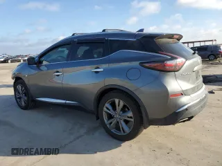 2020 Nissan Murano Platinum z VIN 5N1AZ2DJ7LN123029, wystawiony jako Copart lot #46598485 z przebiegiem 76 811 mil mil oraz Szkoda całkowita • Salvage title. Historia ofert i sprzedaży dostępna na DreamBid. Obrazek 2.