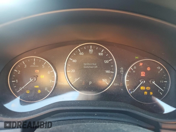 2021 Mazda 3 Select with VIN JM1BPBKL9M1345549, listed as a Copart auction lot 80771954 with 59,400 mi miles and Salvage title. Bid and sale history available at DreamBid. Image 9.