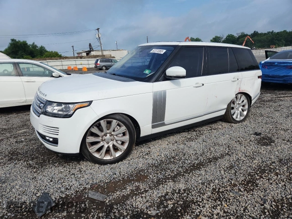 2016 Land Rover Range Rover Supercharged with VIN SALGS2EF3GA317124, listed as a Copart auction lot 62373365 with 79,810 mi miles and Salvage title. Bid and sale history available at DreamBid. Image 1.