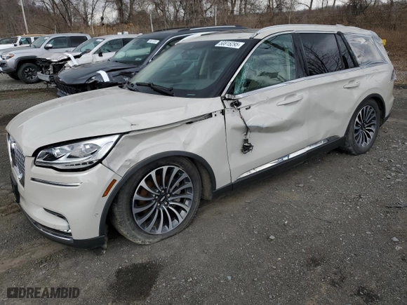2023 Lincoln Aviator Reserve with VIN 5LM5J7XC5PGL11848, listed as a Copart auction lot 50815295 with 0 mi miles and Salvage Title. Bid and sale history available at carsss.com. Image 1.
