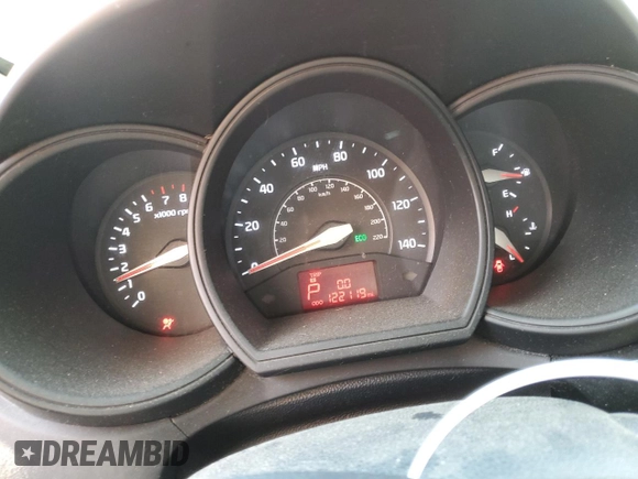 2017 Kia Rio LX with VIN KNADM4A39H6072021, listed as a Copart auction lot 67768094 with 122,119 mi miles and Salvage Title. Bid and sale history available at DreamBid. Image 9.