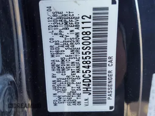 2005 Acura RSX z VIN JH4DC54855S008112, wystawiony jako Copart lot #45903385 z przebiegiem 241 427 mil mil oraz Czysty tytuł • Clean title. Historia ofert i sprzedaży dostępna na DreamBid. Obrazek 12.