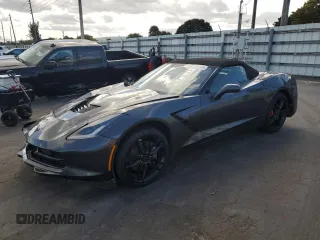 2017 Chevrolet Corvette Z51 2LT with VIN 1G1YK3D78H5111117, listed as a Copart auction lot 83783744 with 0 mi miles and Salvage Title. Bid and sale history available at carsss.com. Image 1.