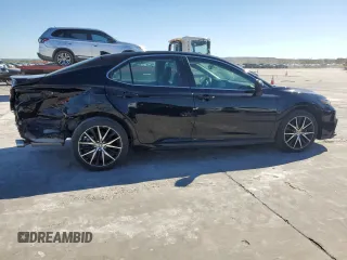 2021 Toyota Camry SE Nightshade with VIN 4T1G11AK6MU583802, listed as a Copart auction lot 79414024 with 6,827 mi miles and Salvage Title. Bid and sale history available at DreamBid. Image 3.