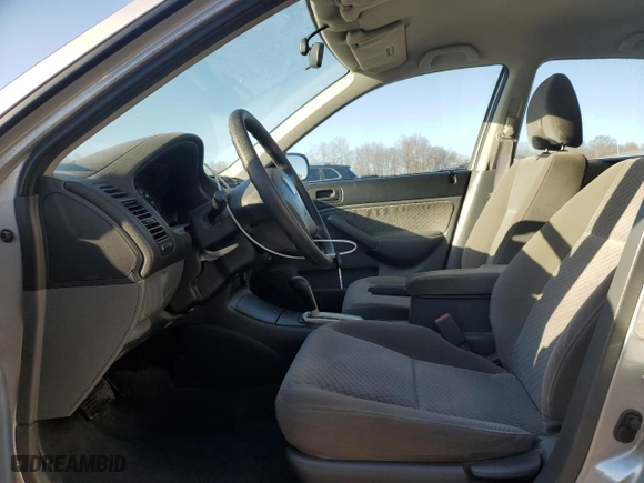 2004 Honda Civic VP with VIN 2HGES16354H619140, listed as a Copart auction lot 49255975 with 80,570 mi miles and Salvage Title. Bid and sale history available at carsss.com. Image 7.