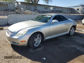 2003 Lexus SC 430 with VIN JTHFN48Y530046536, listed as a Copart auction lot 62746945 with 90,199 mi miles and Salvage title. Bid and sale history available at DreamBid. Image 1.