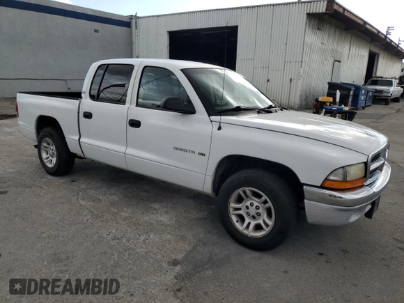 2001 Dodge Dakota Sport with VIN 1B7GL2AN21S131366, listed as a Copart auction lot 81263154 with 272,938 mi miles and Salvage Title. Bid and sale history available at DreamBid. Image 4.