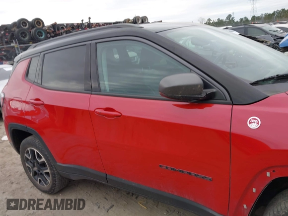 2019 Jeep Compass Trailhawk with VIN 3C4NJDDB1KT780585, listed as a IAAI auction lot 41282706 with 78,252 mi miles and . Bid and sale history available at carsss.com. Image 13.