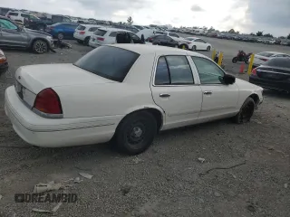 1998 Ford Crown Victoria Police with VIN 2FAFP71W7WX124185, listed as a Copart auction lot 66187024 with 161,325 mi miles and Salvage Title. Bid and sale history available at carsss.com. Image 3.