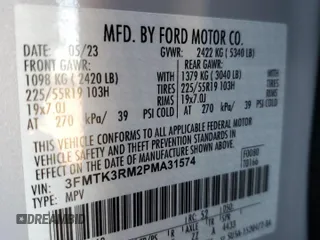 2023 Ford Mustang Mach-E Premium z VIN 3FMTK3RM2PMA31574, wystawiony jako Copart lot #52451445 z przebiegiem Nie podano mil oraz Szkoda całkowita • Salvage title. Historia ofert i sprzedaży dostępna na DreamBid. Obrazek 14.