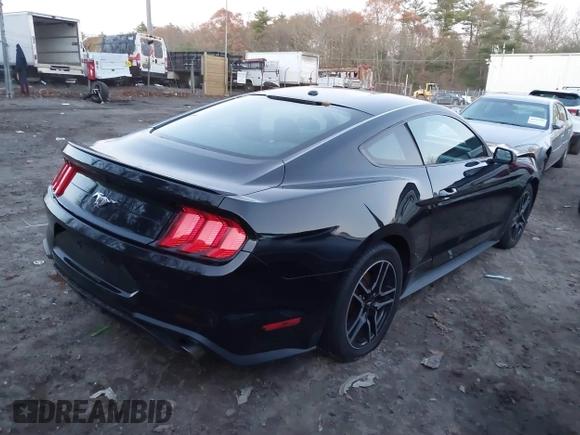2019 Ford Mustang EcoBoost with VIN 1FA6P8TH0K5150594, listed as a IAAI auction lot 40997411 with 91,603 mi miles and . Bid and sale history available at carsss.com. Image 4.