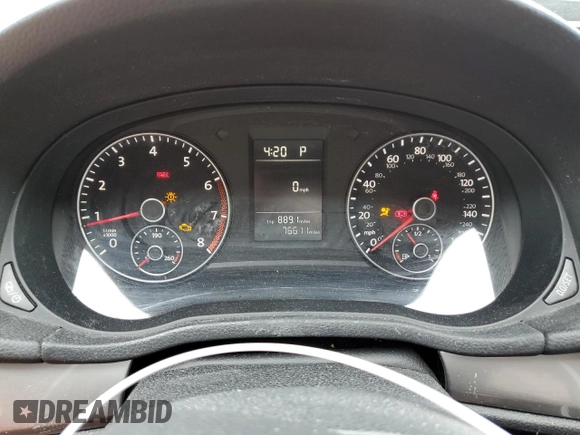 2013 Volkswagen Passat Wolfsburg Edition with VIN 1VWAP7A31DC133451, listed as a Copart auction lot 69592224 with 76,611 mi miles and Salvage Title. Bid and sale history available at carsss.com. Image 9.