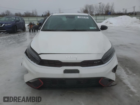 2022 Kia Forte GT with VIN 3KPF44ACXNE474261, listed as a Copart auction lot 45858195 with 0 mi miles and Salvage Title. Bid and sale history available at carsss.com. Image 5.