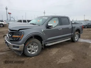 2024 Ford F-150 XLT with VIN 1FTEW3LP6RKF69984, listed as a Copart auction lot 47840155 with 2,188 mi miles and Salvage Title. Bid and sale history available at carsss.com. Image 1.