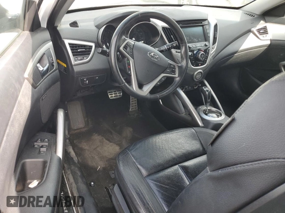 2014 Hyundai Veloster with VIN KMHTC6AD5EU213773, listed as a Copart auction lot 74619554 with 98,315 mi miles and Salvage Title. Bid and sale history available at carsss.com. Image 8.