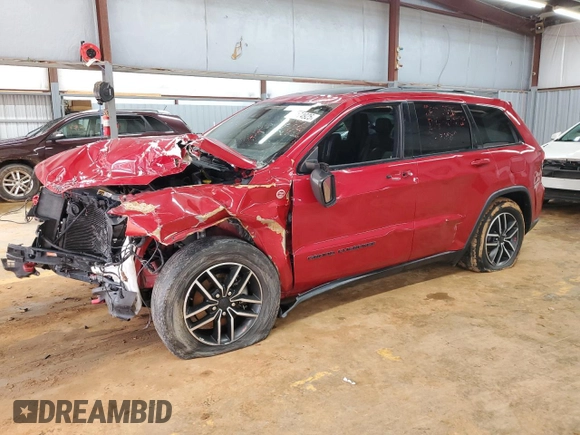2020 Jeep Grand Cherokee Trailhawk with VIN 1C4RJFLG1LC264279, listed as a Copart auction lot 45174925 with 59,846 mi miles and Salvage title. Bid and sale history available at DreamBid. Image 1.