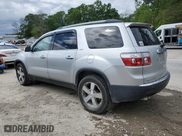 2012 GMC Acadia SLT1 z VIN 1GKKRREDXCJ109003, wystawiony jako Copart lot #52109105 z przebiegiem 200 482 mil mil oraz Szkoda całkowita • Salvage title. Historia ofert i sprzedaży dostępna na DreamBid. Obrazek 2.