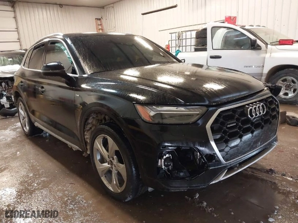 2023 Audi Q5 S line Prestige with VIN WA1FAAFY4P2063959, listed as a IAAI auction lot 41615330 with 38,991 mi miles. Bid and sale history available at carsss.com. Image 1.