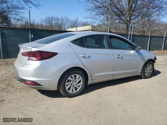 2019 Hyundai Elantra SE with VIN 5NPD74LF8KH455267, listed as a Copart auction lot 46378155 with 117,415 mi miles and Salvage Title. Bid and sale history available at carsss.com. Image 3.