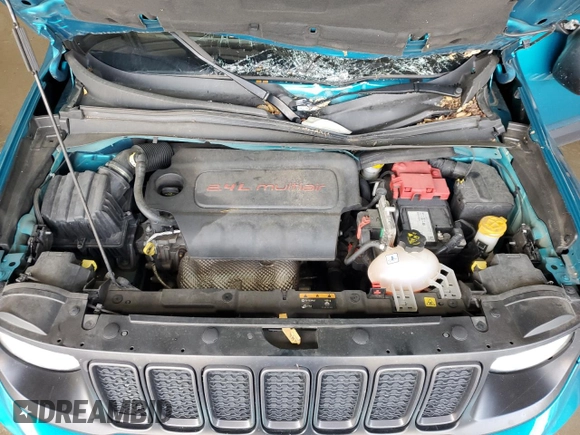 2021 Jeep Renegade Latitude z VIN ZACNJCBB7MPM57579, wystawiony jako Copart lot #59979555 z przebiegiem 49 272 mil mil oraz Szkoda całkowita • Salvage title. Historia ofert i sprzedaży dostępna na DreamBid. Obrazek 12.