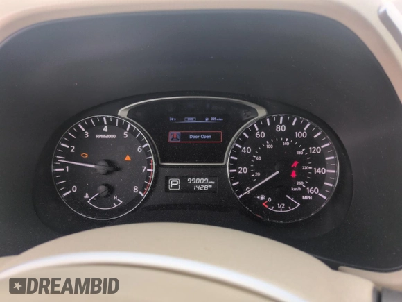 2015 Nissan Pathfinder SV with VIN 5N1AR2MM8FC713945, listed as a Copart auction lot 53490855 with 99,809 mi miles and Salvage Title. Bid and sale history available at carsss.com. Image 9.