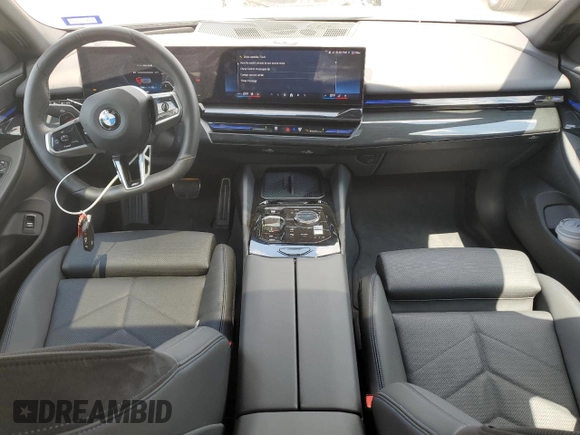 2025 BMW 5 Series 530i with VIN WBA43FJ01SCT75551, listed as a Copart auction lot 53559065 with 7,348 mi miles and Clean Title. Bid and sale history available at carsss.com. Image 8.