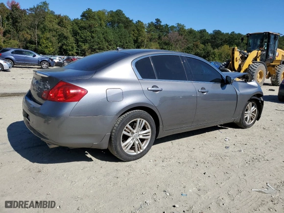 2011 Infiniti G25 Sedan x with VIN JN1DV6AR3BM650880, listed as a Copart auction lot 75258324 with 47,658 mi miles and Salvage Title. Bid and sale history available at carsss.com. Image 3.