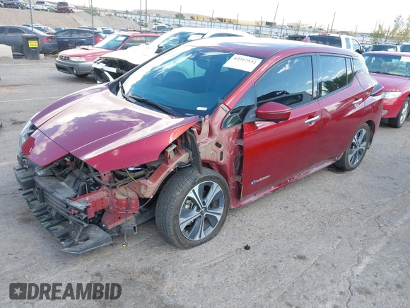 2019 Nissan LEAF SV z VIN 1N4AZ1CP7KC303423, wystawiony jako IAAI lot #42217532 z przebiegiem 67 992 mil mil oraz . Historia ofert i sprzedaży dostępna na DreamBid. Obrazek 2.
