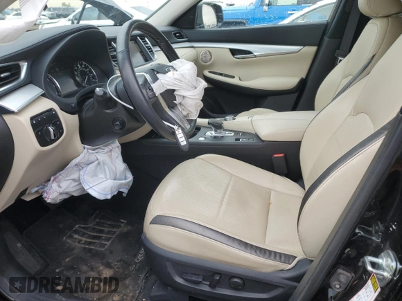 2021 Infiniti QX50 SENSORY with VIN 3PCAJ5CB0MF114230, listed as a Copart auction lot 46273185 with 47,328 mi miles and Salvage Title. Bid and sale history available at carsss.com. Image 7.