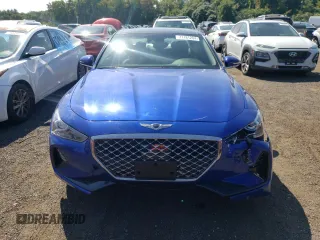 2021 Genesis G70 2.0T with VIN KMTG34LA7MU074906, listed as a Copart auction lot 71181204 with 41,757 mi miles and Salvage Title. Bid and sale history available at carsss.com. Image 5.