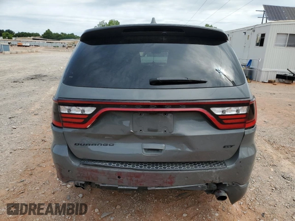 2022 Dodge Durango GT Plus with VIN 1C4RDHDG5NC203554, listed as a Copart auction lot 57697905 with 36,482 mi miles and Salvage title. Bid and sale history available at DreamBid. Image 6.