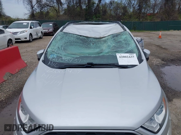 2019 Ford EcoSport SE z VIN MAJ3S2GE9KC298270, wystawiony jako IAAI lot #42002437 z przebiegiem 25 139 mil mil oraz . Historia ofert i sprzedaży dostępna na DreamBid. Obrazek 6.