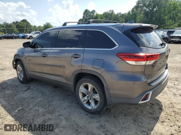 2018 Toyota Highlander Limited with VIN 5TDYZRFH0JS246961, listed as a Copart auction lot 60876075 with 88,813 mi miles and Salvage title. Bid and sale history available at DreamBid. Image 2.