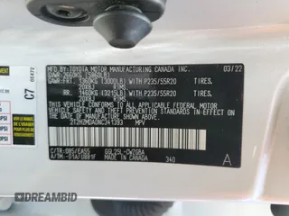 2022 Lexus RX 350 with VIN 2T2HZMDA0NC341393, listed as a Copart auction lot 47565305 with 27,724 mi miles and Salvage Title. Bid and sale history available at DreamBid. Image 13.