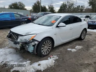 2011 Buick Regal CXL RL1 with VIN W04GN5EC1B1019647, listed as a Copart auction lot 88759455 with 0 mi miles and Salvage Title. Bid and sale history available at carsss.com. Image 1.