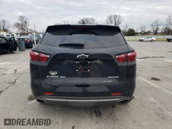 2020 Chevrolet Blazer Premier with VIN 3GNKBLRS3LS703167, listed as a Copart auction lot 86079694 with 41,740 mi miles and Salvage title. Bid and sale history available at DreamBid. Image 6.